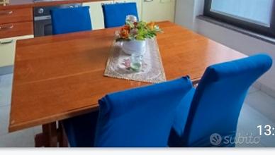 tavolo frattino con 4 sedie calligaris