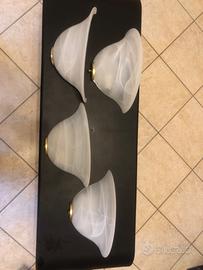 Applique in vetro satinato