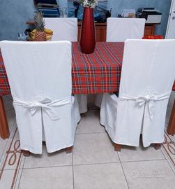 Set eleganti coprisedie cotone 