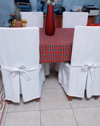 Set eleganti coprisedie cotone 
