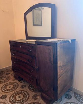 Mobile / madia anni '50 in legno con specchio