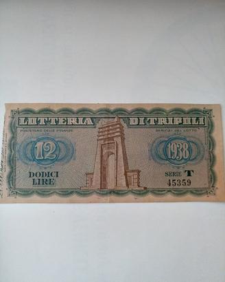 Biglietto  lotteria di Tripoli 