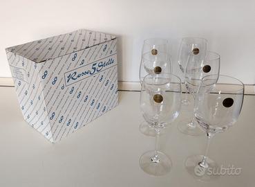 Calici in cristallo per vini rossi