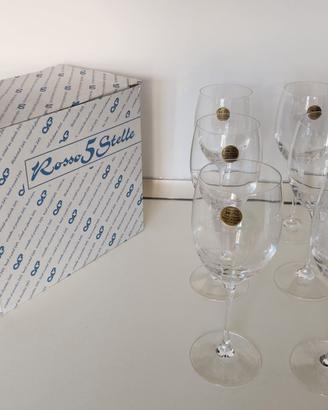 Calici in cristallo per vini rossi