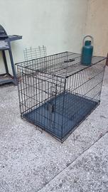 Gabbia per cani pieghevole in metallo 
