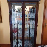 Cristalliera in mogano