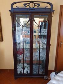 Cristalliera in mogano