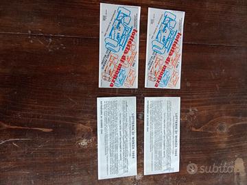 Biglietti lotteria di Monza 1984