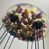 Tavolino artigianale in resina epossidica