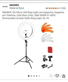 Ring Light LED nuova mai usata