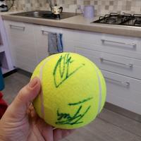 pallina da tennis atp 2025 autografata da sinner f