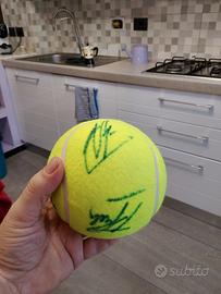pallina da tennis atp 2025 autografata da sinner f