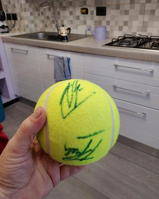 pallina da tennis atp 2025 autografata da sinner f