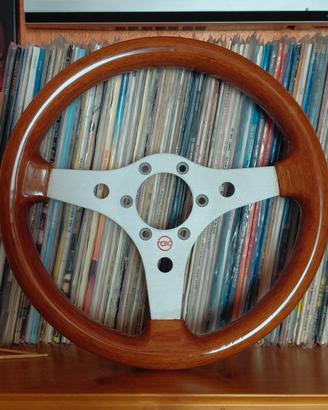 volante vintage in legno Raid