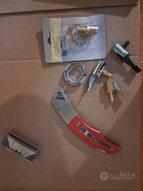 Attacchi aria compressore+ taglierino con lame