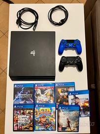 PS4 Pro con 2 pad e 7 giochi