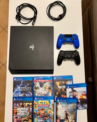 PS4 Pro con 2 pad e 7 giochi