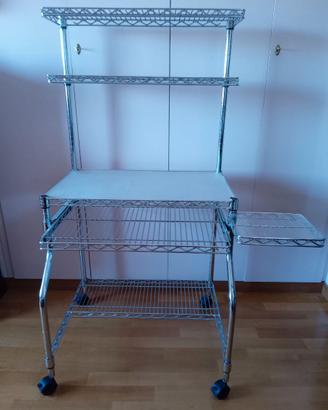 Scrivania porta pc in metallo