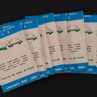 8 calendari Calcio Serie A-B 1989-90 come in foto