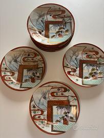 Lotto piatti vintage giapponese