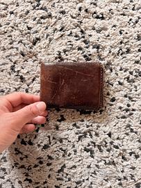 Portafogli Fossil da uomo in vera pelle marrone