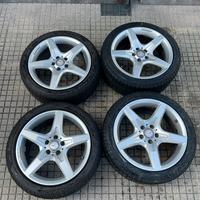4 cerchi da 18 originali Mercedes AMG + 4 gomme