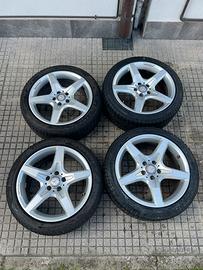 4 cerchi da 18 originali Mercedes AMG + 4 gomme