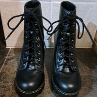 Stivali neri con tacco H&M