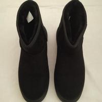 Stivaletti neri scamosciati pelliccia sintetica do