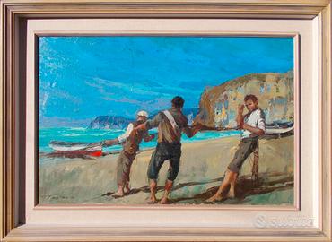 Mario Tabacci - olio su tela di 90x60 cm.