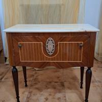 n.3 Comodini antichi vintage con marmo