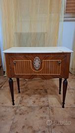 n.3 Comodini antichi vintage con marmo