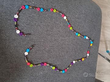 collana con calamite con perle in pvc vari utile