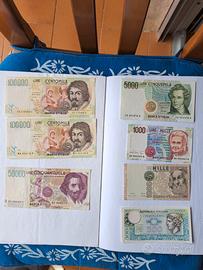 LOTTO N°7 BANCONOTE IN LIRE REPUBBLICA ITALIANA.