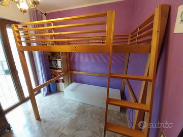 letto a soppalco ikea 1 piazza e mezza