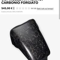 Coprisella in fibra di carbonio forgiato originale