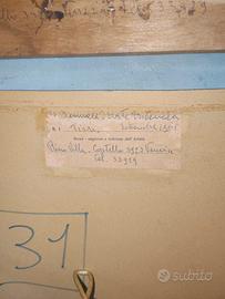 "Fiori" -Quadro olio su tela di Rino Villa.