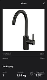 Miscelatore in metallo nero Ikea