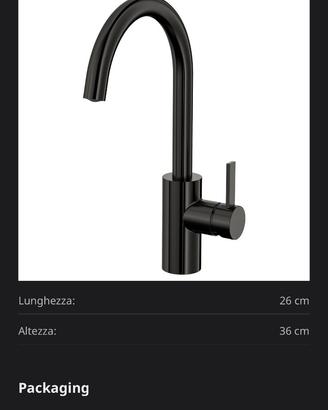 Miscelatore in metallo nero Ikea