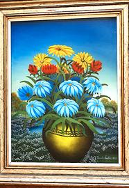 DIPINTI NAIF D'AUTORE SU VETRO