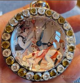 Erotic Watch CORUM Bubble con Automa Nuovo Argento