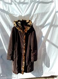 Impermeabile con eco pelliccia taglia 44 