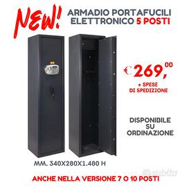 ARMADIO PORTAFUCILI ELETTRONICO 5 Posti