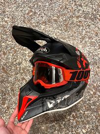 Casco Airoh Wraap Youth smile rosso opaco