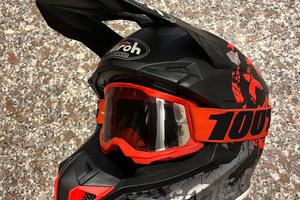 Casco Airoh Wraap Youth smile rosso opaco