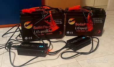 Batterie lifepo4 Solispower 120ah carpfishing
