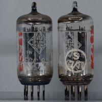 coppia di valvole audio ECC82 Telefunken testate