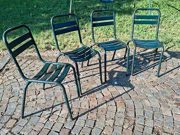 sedie da giardino francesi vintage 