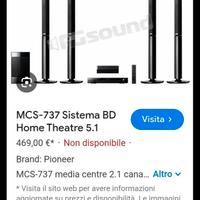 impianto Home Theatre 5.1 Pioneer