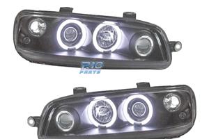FARI FIAT PUNTO 99-03 ANGEL EYES CCFL FONDO NERO